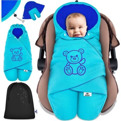 KIDIZ Baby-Decke Winter mit Kapuze & Tasche - Autositzüberzug KIDIZ Baby-Decke Winter mit Kapuze & Tasche - Autositzüberzug