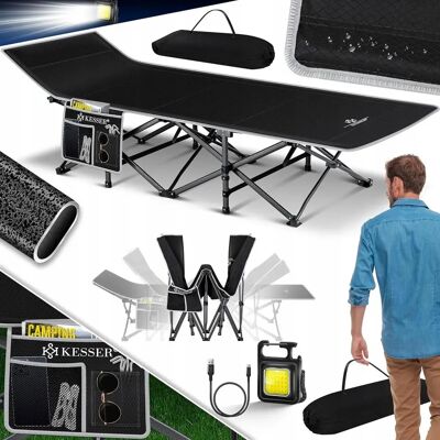 KESSER - Premium - Czarny - 190 cm - Camping Cot KESSER - Premium - Czarny - 190 cm - Camping Cot