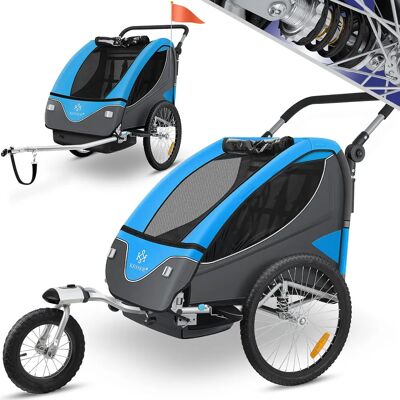 KESSER Kinder Fahrradanhänger - 360° drehbar, 2-in-1 Jogger & Fahrrad KESSER Kinder Fahrradanhänger - 360° drehbar, 2-in-1 Jogger & Fahrrad