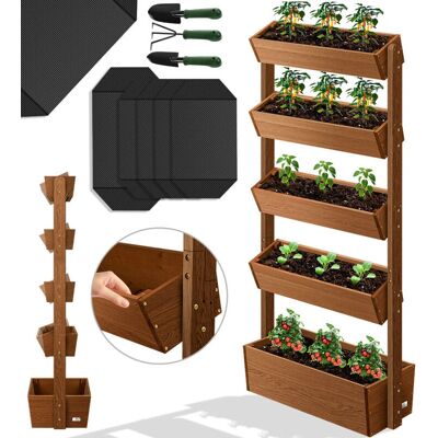 KESSER Cassetta di Fiori Verticale - Resistente alle Intemperie, Regolabile, Giardino Urbano KESSER Cassetta di Fiori Verticale - Resistente alle Intemperie, Regolabile, Giardino Urbano