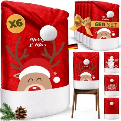 KESSER Weihnachtsstuhlbezug-Set - Festlich, Langlebig, Leicht zu Verstauen KESSER Weihnachtsstuhlbezug-Set - Festlich, Langlebig, Leicht zu Verstauen