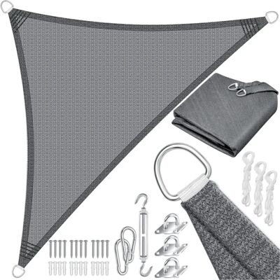 KESSER Dreieck Sunshade - Wetterfestes HDPE-Gewebe 4.2x4.2x6m KESSER Dreieck Sunshade - Wetterfestes HDPE-Gewebe 4.2x4.2x6m