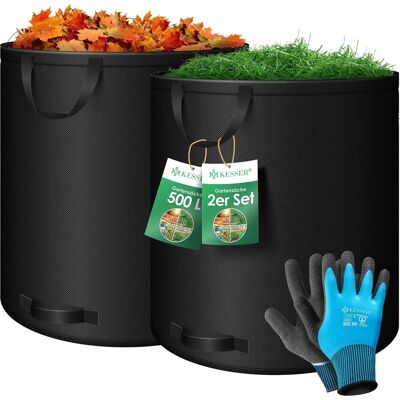 KESSER Sacco da Giardino - 272/500L con Maniglie - Resistente a UV e Acqua KESSER Sacco da Giardino - 272/500L con Maniglie - Resistente a UV e Acqua