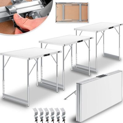 KESSER - Tavolo multifunzionale pieghevole 3 pezzi 100x60cm - Interno/Esterno KESSER - Tavolo multifunzionale pieghevole 3 pezzi 100x60cm - Interno/Esterno