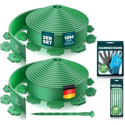 KESSER Bordo di prato flessibile verde 20m - Bordo di giardino KESSER Bordo di prato flessibile verde 20m - Bordo di giardino