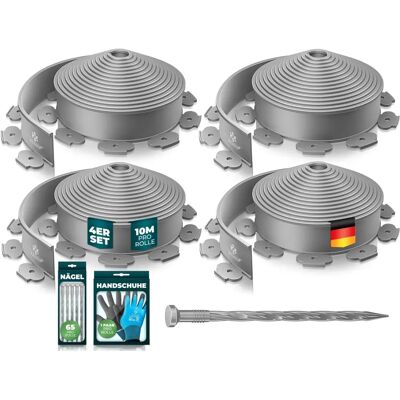 KESSER Bordi in plastica flessibile per prato 40m - Grigio KESSER Bordi in plastica flessibile per prato 40m - Grigio