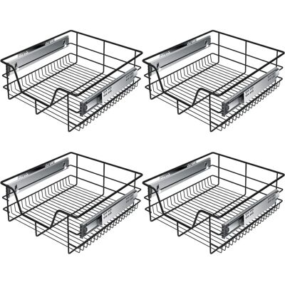 KESSER - Telescopic Drawer - 4x50cm - Negro - Cajón KESSER - Telescopic Drawer - 4x50cm - Negro - Cajón