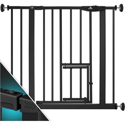 KESSER Kidiz Puerta de Seguridad - Cerradura a prueba de niños, Extensible, Sin taladrar, Para mascotas, Escaleras y puertas KESSER Kidiz Puerta de Seguridad - Cerradura a prueba de niños, Extensible, Sin taladrar, Para mascotas, Escaleras y puertas