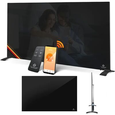 KESSER Riscaldatore a infrarossi - 2-in-1 Piede e Montaggio a Parete, 500W, Nero KESSER Riscaldatore a infrarossi - 2-in-1 Piede e Montaggio a Parete, 500W, Nero