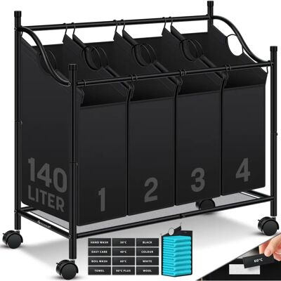 Organizador de Cesto de Ropa KESSER - Compartimentos Extraíbles y 12 Separadores de Velcro Organizador de Cesto de Ropa KESSER - Compartimentos Extraíbles y 12 Separadores de Velcro