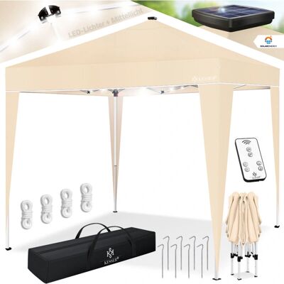 KESSER Pergola pieghevole 3x3m con luci LED - Tenda da giardino KESSER Pergola pieghevole 3x3m con luci LED - Tenda da giardino