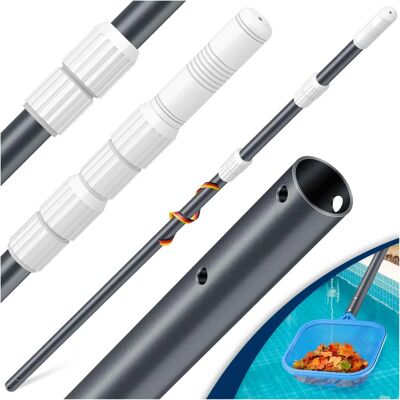 KESSER teleskopowa laska do basenu - Aluminium - 3 sztuki - Regulowana 1,20-3,60 m - Narzędzie do konserwacji KESSER teleskopowa laska do basenu - Aluminium - 3 sztuki - Regulowana 1,20-3,60 m - Narzędzie do konserwacji