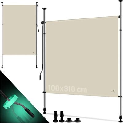 Kesser - Toldo vertical extensible - Beige - Vertical outdoor blind Kesser - Toldo vertical extensible - Beige - Vertical outdoor blind