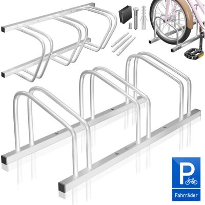 KESSER Aparcabicicletas con segnale di parcheggio - 37 cm distanza assi - pneumatici 30-65 mm - Portabici KESSER Aparcabicicletas con segnale di parcheggio - 37 cm distanza assi - pneumatici 30-65 mm - Portabici