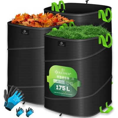 Sacco per giardino KESSER - Pieghevole, Resistente allo strappo, con manici Sacco per giardino KESSER - Pieghevole, Resistente allo strappo, con manici