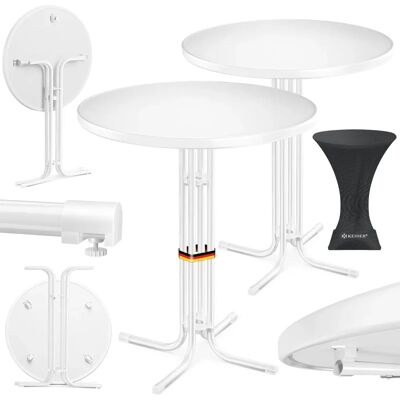 Tavolo alto pieghevole KESSER - Tavolo da giardino rotondo per feste Tavolo alto pieghevole KESSER - Tavolo da giardino rotondo per feste