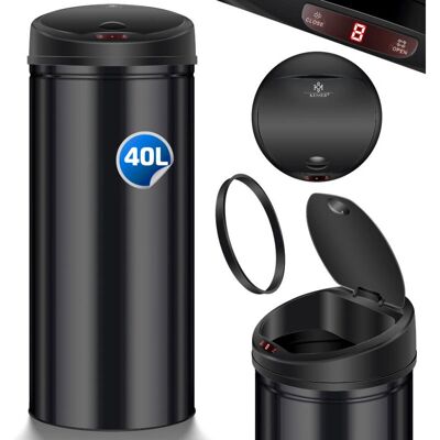 Kesser - Sensor Automático - Acero inoxidable - 40 L - Papelera Kesser - Sensor Automático - Acero inoxidable - 40 L - Papelera