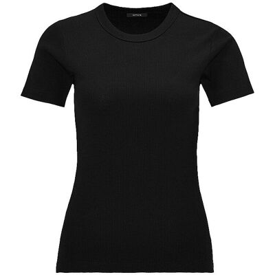 OPUS Schwarzes Hüftlanges T-Shirt - Damen OPUS Schwarzes Hüftlanges T-Shirt - Damen