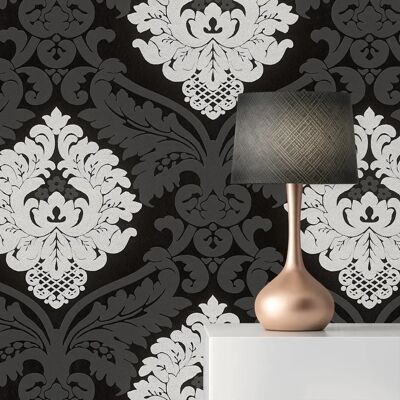 Tadessi Schwarz Weiß Barock Wanddekoration - Wanddekor Tadessi Schwarz Weiß Barock Wanddekoration - Wanddekor