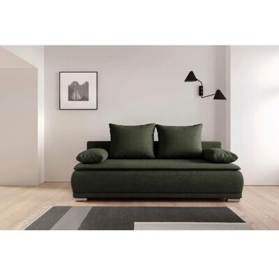 WERK2 Biggi Grünes Schlafsofa mit Stauraum - Schlafcouch WERK2 Biggi Grünes Schlafsofa mit Stauraum - Schlafcouch