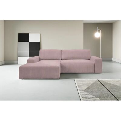 WERK2 Hugo-L L-Form Sofa - Recamiere, Rosa, 267cm WERK2 Hugo-L L-Form Sofa - Recamiere, Rosa, 267cm