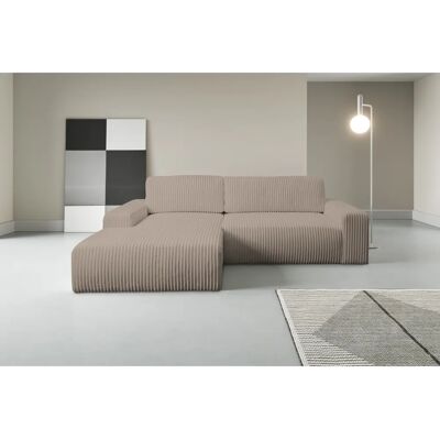 WERK2 Hugo-L L-Form Sofa - Recamiere, Stauraum, Taupe WERK2 Hugo-L L-Form Sofa - Recamiere, Stauraum, Taupe