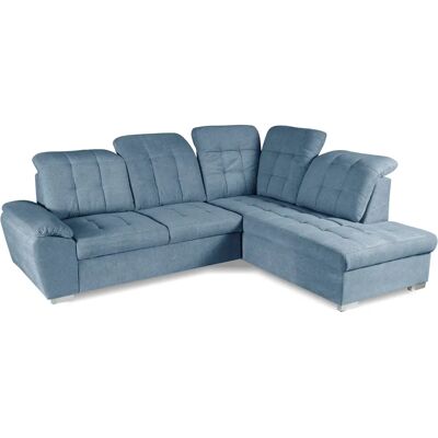WERK2 Brindisi L-Form Schlafsofa - Blau - Komfort & Stauraum WERK2 Brindisi L-Form Schlafsofa - Blau - Komfort & Stauraum