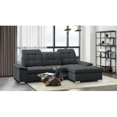 WERK2 Carmen L-Form Sofa - Weiche Struktur, Stauraum, Verstellbare Kopfstützen WERK2 Carmen L-Form Sofa - Weiche Struktur, Stauraum, Verstellbare Kopfstützen