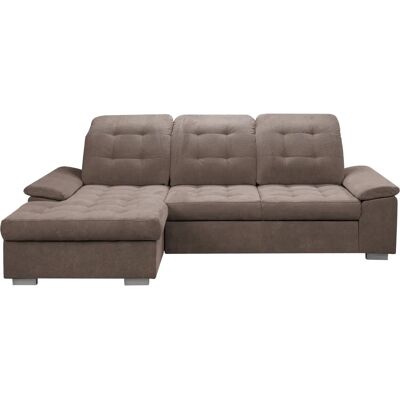 Werkk2 Carmen Braunes Ecksofa - Verstellbar & Geräumig Werkk2 Carmen Braunes Ecksofa - Verstellbar & Geräumig