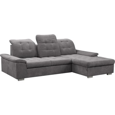 WERK2 Carmen L-Form Sofa - Microfaser Chenille - Grau WERK2 Carmen L-Form Sofa - Microfaser Chenille - Grau
