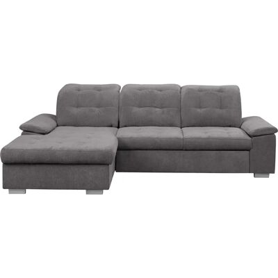 WERK2 Carmen L-Form Sofa - Mikrofaser Chenille - Grau - Sofas WERK2 Carmen L-Form Sofa - Mikrofaser Chenille - Grau - Sofas