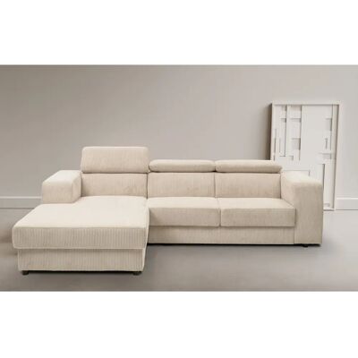 INOSIGN Cherry Beige Ottomane Links - L-Formiges Sofa INOSIGN Cherry Beige Ottomane Links - L-Formiges Sofa