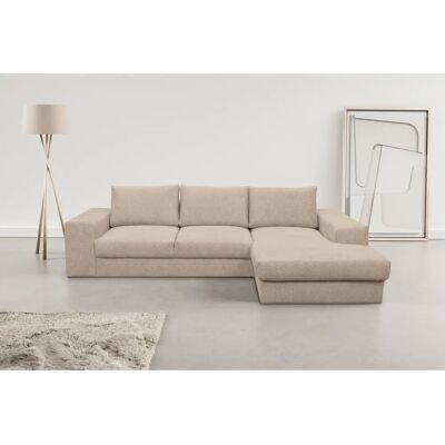 WERK2 Rozzana Beige Ecksofa - Hoher Komfort WERK2 Rozzana Beige Ecksofa - Hoher Komfort