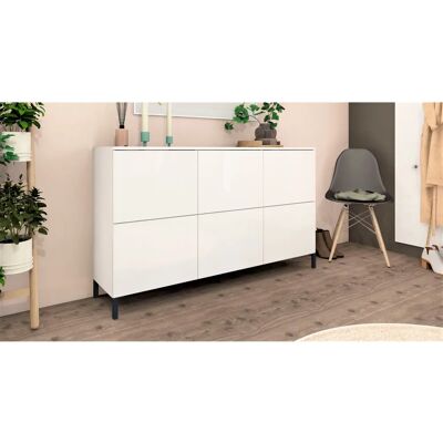 BORCHARDT MÖBEL Haama Sideboard - 6-türig, weiß matt BORCHARDT MÖBEL Haama Sideboard - 6-türig, weiß matt