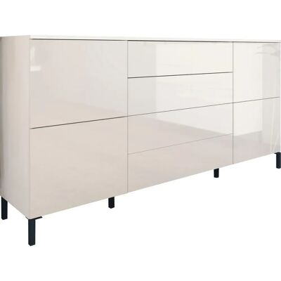 BORCHARDT MÖBEL Haama Weiß Hochglanz Sideboard - Sideboard BORCHARDT MÖBEL Haama Weiß Hochglanz Sideboard - Sideboard
