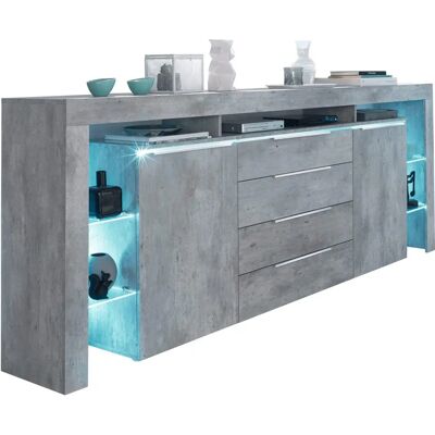 BORCHARDT MÖBEL Lima Grau Sideboard - Sideboard BORCHARDT MÖBEL Lima Grau Sideboard - Sideboard