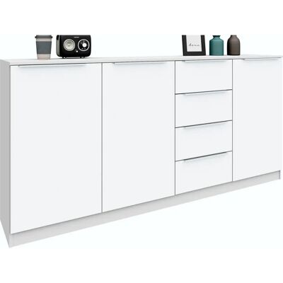 BORCHARDT MÖBEL Oliva Weiß Highboard - Highboard BORCHARDT MÖBEL Oliva Weiß Highboard - Highboard