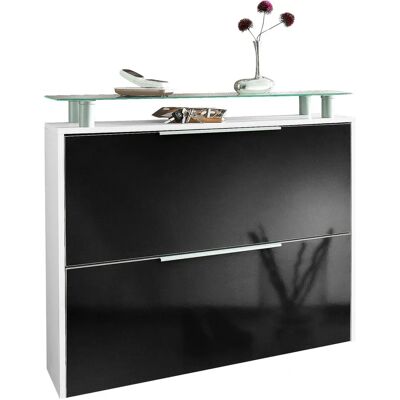BORCHARDT MÖBEL Rena - Wandmontiertes Schuhschrank mit Glastablage BORCHARDT MÖBEL Rena - Wandmontiertes Schuhschrank mit Glastablage