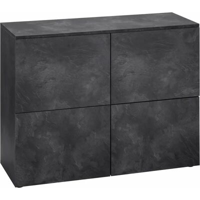 BORCHARDT MÖBEL - Rova - grau - 93 cm - sideboard BORCHARDT MÖBEL - Rova - grau - 93 cm - sideboard