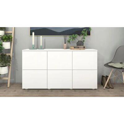 Borchardt Möbel Rova Sideboard - 6-türig Weiß Matt Borchardt Möbel Rova Sideboard - 6-türig Weiß Matt