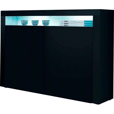 BORCHARDT MÖBEL Santa Fe Highboard - Modernes Schwarzes Möbel BORCHARDT MÖBEL Santa Fe Highboard - Modernes Schwarzes Möbel