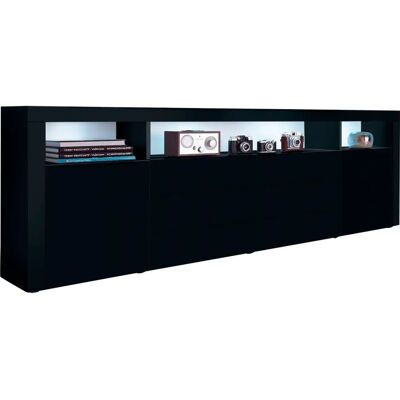 Borchardt Möbel Santa Fe Sideboard - 200x72x35 cm - Schwarz Borchardt Möbel Santa Fe Sideboard - 200x72x35 cm - Schwarz