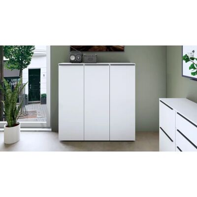 BORCHARDT MÖBEL Tom Weiß 3-türiger Aktenschrank BORCHARDT MÖBEL Tom Weiß 3-türiger Aktenschrank