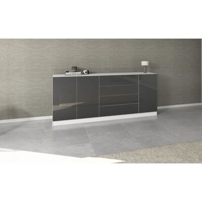 BORCHARDT MÖBEL Vaasa - Weiß, 4 Schubladen, 3 Türen - Sideboard BORCHARDT MÖBEL Vaasa - Weiß, 4 Schubladen, 3 Türen - Sideboard