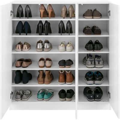 BORCHARDT MÖBEL Vaasa3 Weiß Schuhschrank - Schuhschrank BORCHARDT MÖBEL Vaasa3 Weiß Schuhschrank - Schuhschrank