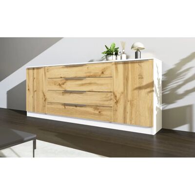 BORCHARDT MÖBEL Oliva Sideboard - 2 Türen, 4 Schubladen - 200x78x35 cm BORCHARDT MÖBEL Oliva Sideboard - 2 Türen, 4 Schubladen - 200x78x35 cm