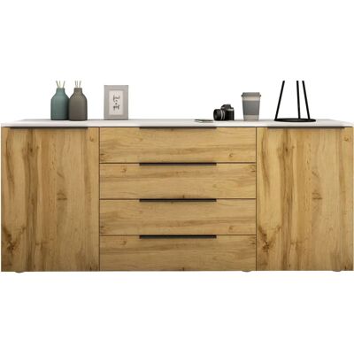 Borchardt Möbel "Tom" Sideboard - Wotan Eiche - 166x72x35 cm Borchardt Möbel "Tom" Sideboard - Wotan Eiche - 166x72x35 cm
