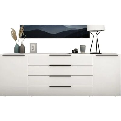 BORCHARDT MÖBEL Tom - 200cm Weiß Sideboard BORCHARDT MÖBEL Tom - 200cm Weiß Sideboard