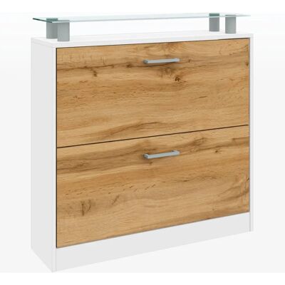 Borchardt Möbel Finn Schuhschrank - Weiß, 89x90x23cm Borchardt Möbel Finn Schuhschrank - Weiß, 89x90x23cm