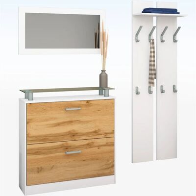 BORCHARDT MÖBEL Finn - Garderoben-Set mit Glasablage BORCHARDT MÖBEL Finn - Garderoben-Set mit Glasablage